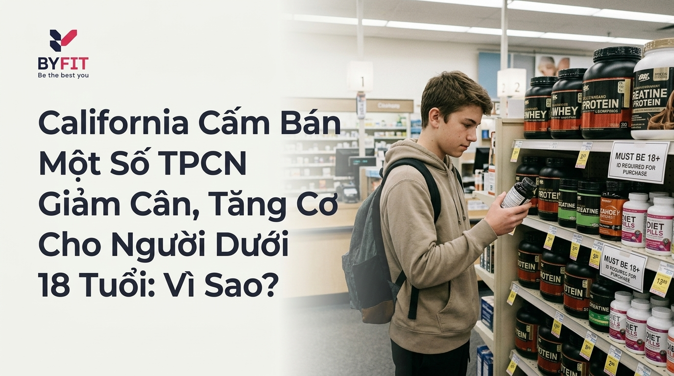 California Cấm Bán Một Số TPCN Giảm Cân, Tăng Cơ Cho Người Dưới 18 Tuổi: Vì Sao?